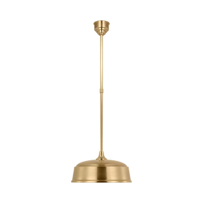 Academy Rockhouse Outdoor Pendant Light in Hand-Rubbed Antique Brass/Hand-Rubbed Antique Brass (16-Inch).
