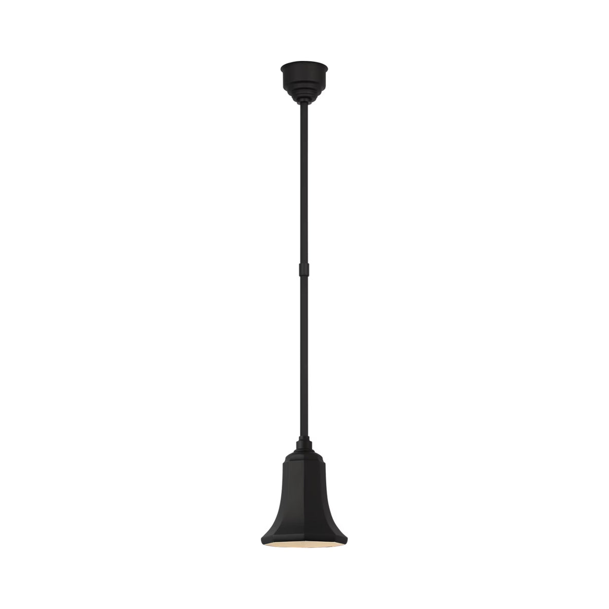 Academy Savannah Outdoor Pendant Light in Matte Black/Matte Black (7.5-Inch).