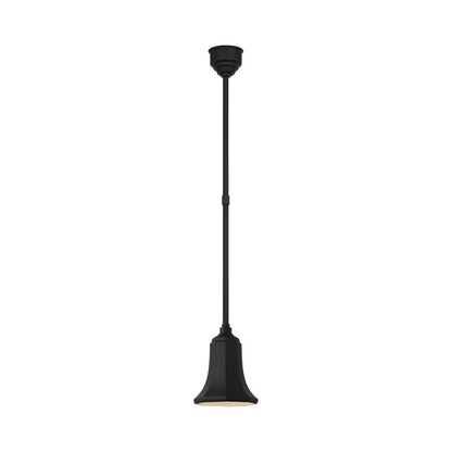Academy Savannah Outdoor Pendant Light in Matte Black/Matte Black (7.5-Inch).