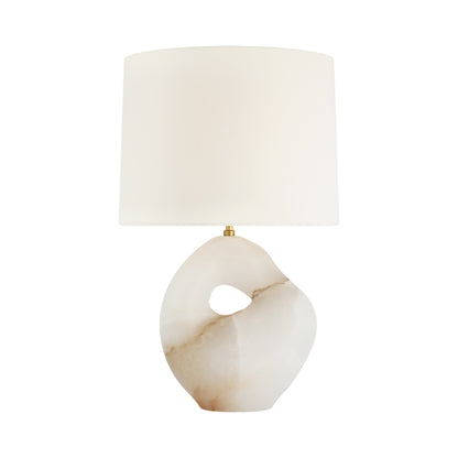 Adria Table Lamp in Alabaster (25.25-Inch).