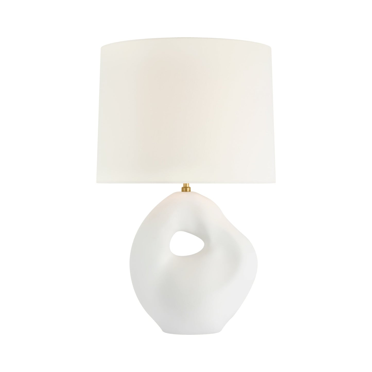Adria Table Lamp in Plaster White (25.25-Inch).
