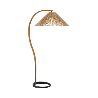 Agathe Floor Lamp in Natural Abaca.
