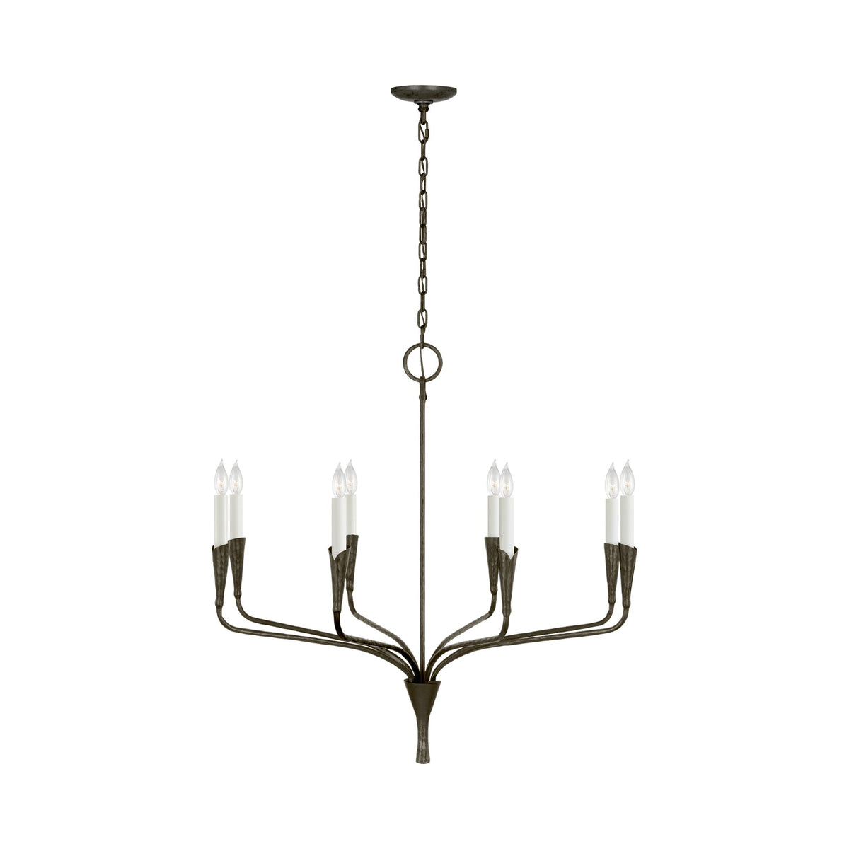 Aiden Chandelier in Aged Iron (Medium).