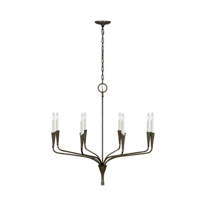 Aiden Chandelier in Aged Iron (Medium).