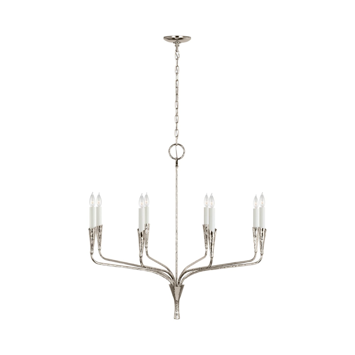 Aiden Chandelier in Polished Nickel (Medium).