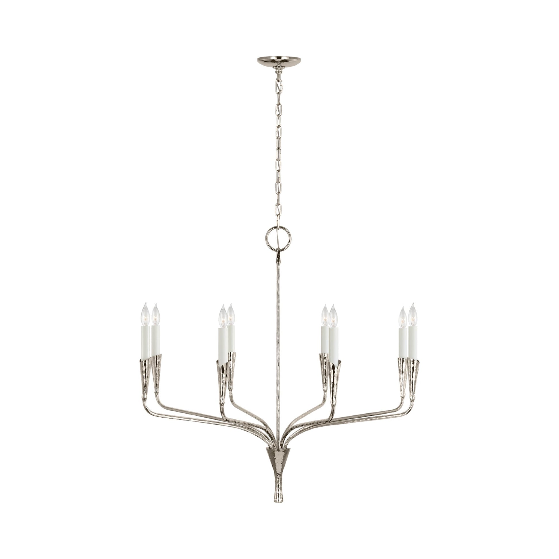 Aiden Chandelier in Polished Nickel (Medium).