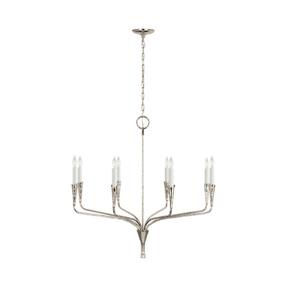 Aiden Chandelier in Polished Nickel (Medium).