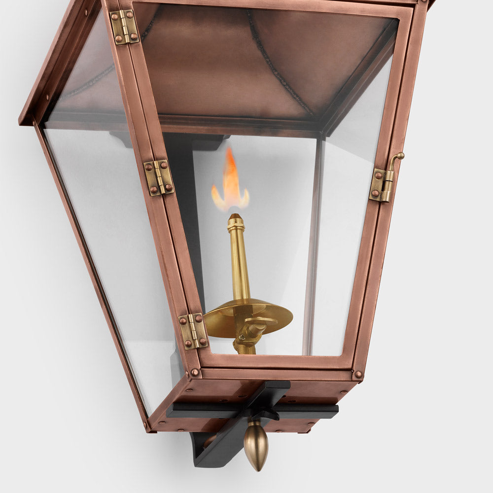 Albermarle Outdoor Gas Wall Light in Detail.