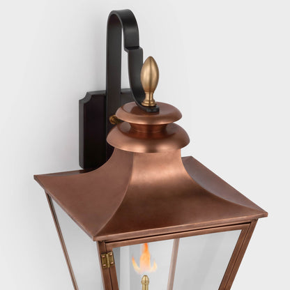 Albermarle Outdoor Gas Wall Light in Detail.