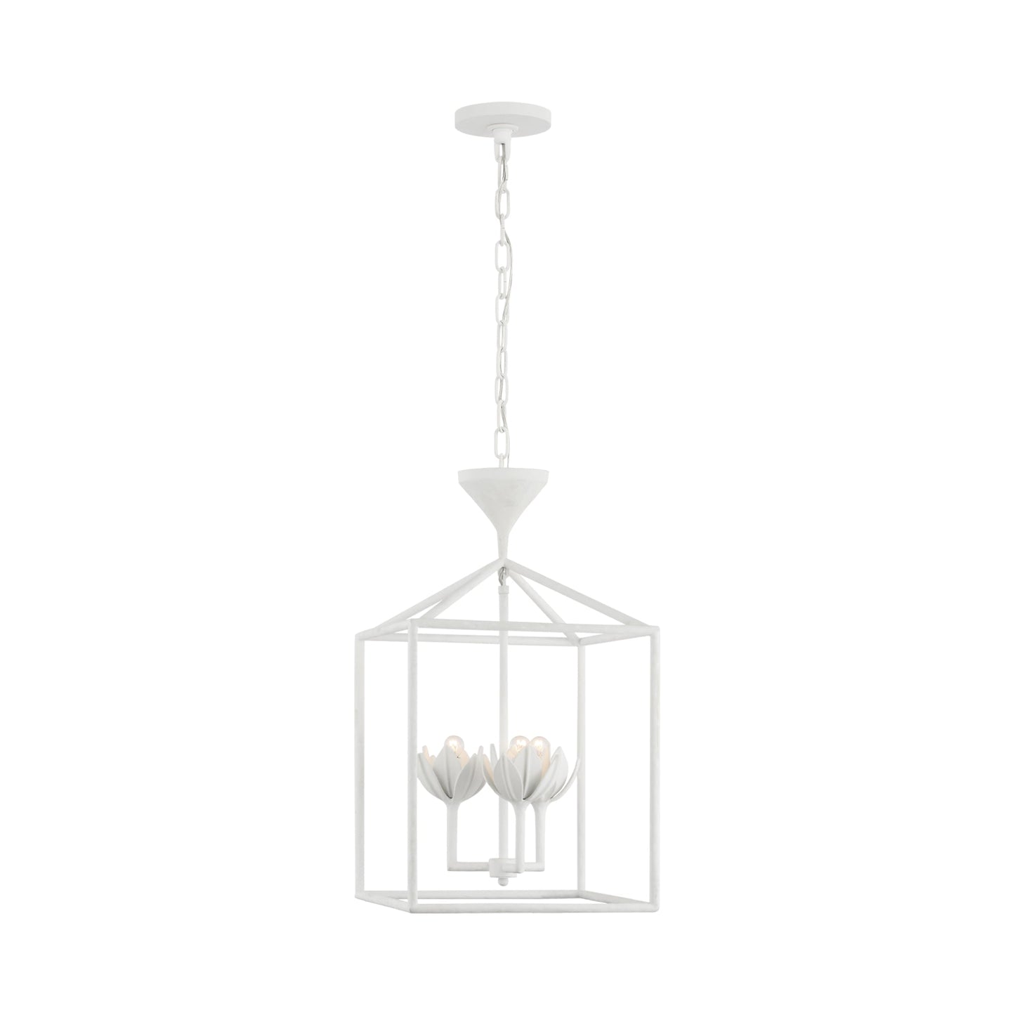 Alberto Pendant Light in Plaster White (14-Inch).