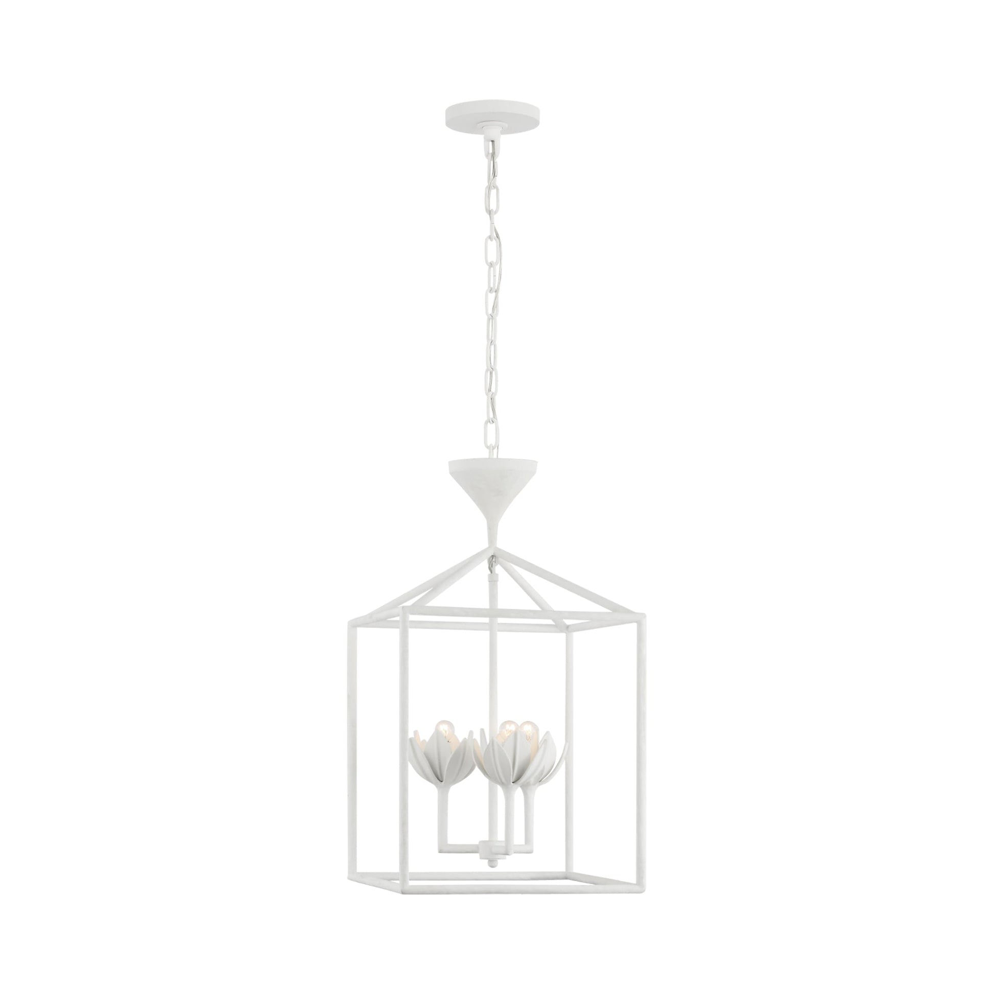 Alberto Pendant Light in Plaster White (14-Inch).