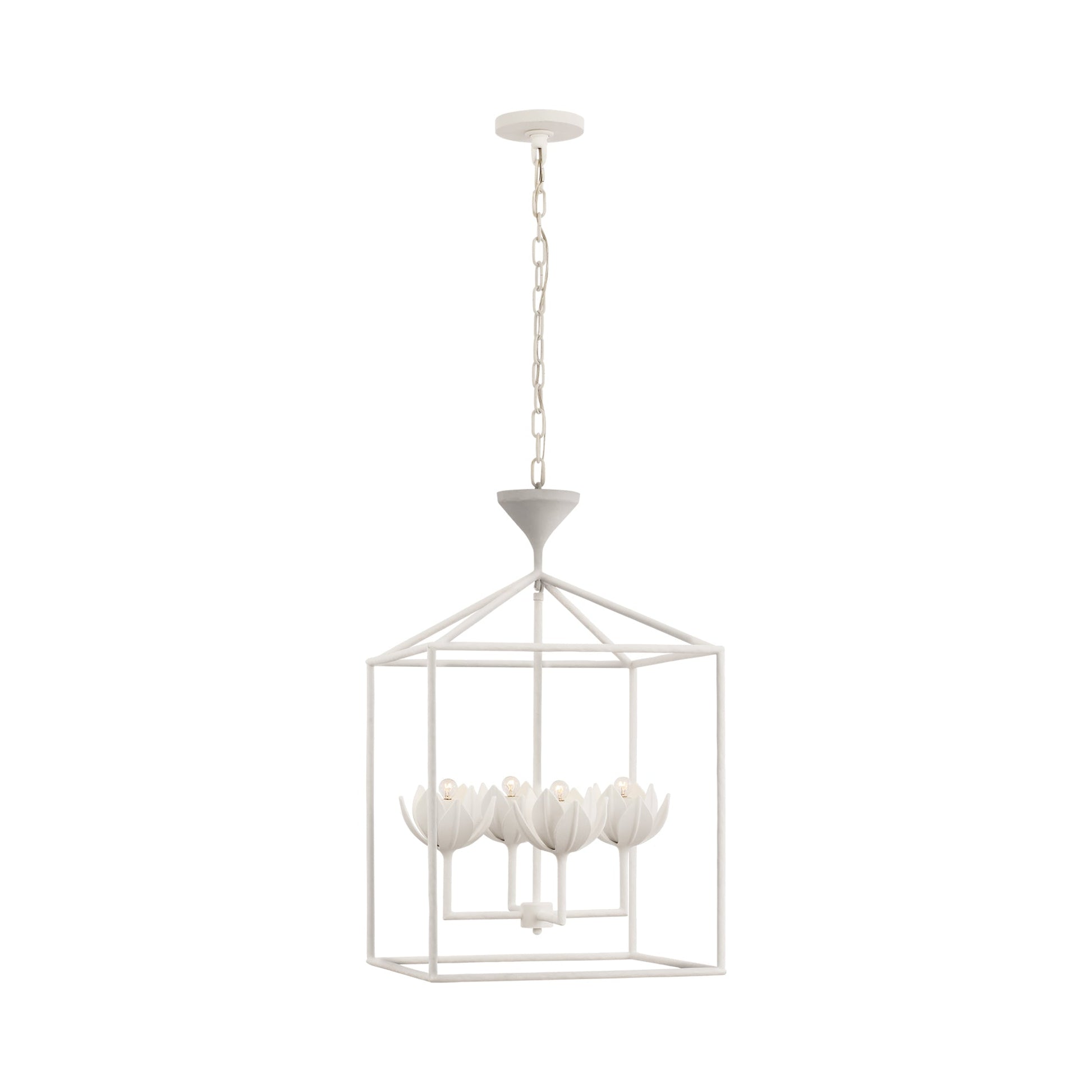 Alberto Pendant Light in Plaster White (18-Inch).