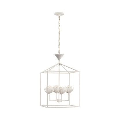 Alberto Pendant Light in Plaster White (18-Inch).