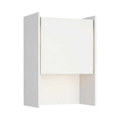 Align Outdoor LED Wall Light in Plaster White (11-Inch).