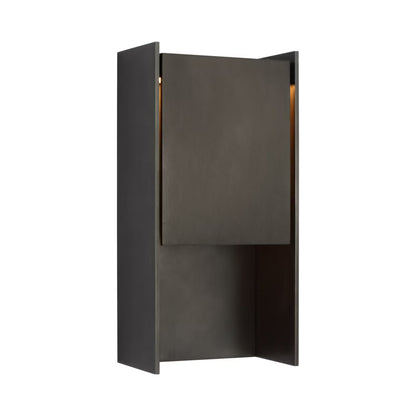 Align Outdoor LED Wall Light in Blackened Stainless (15.5-Inch).
