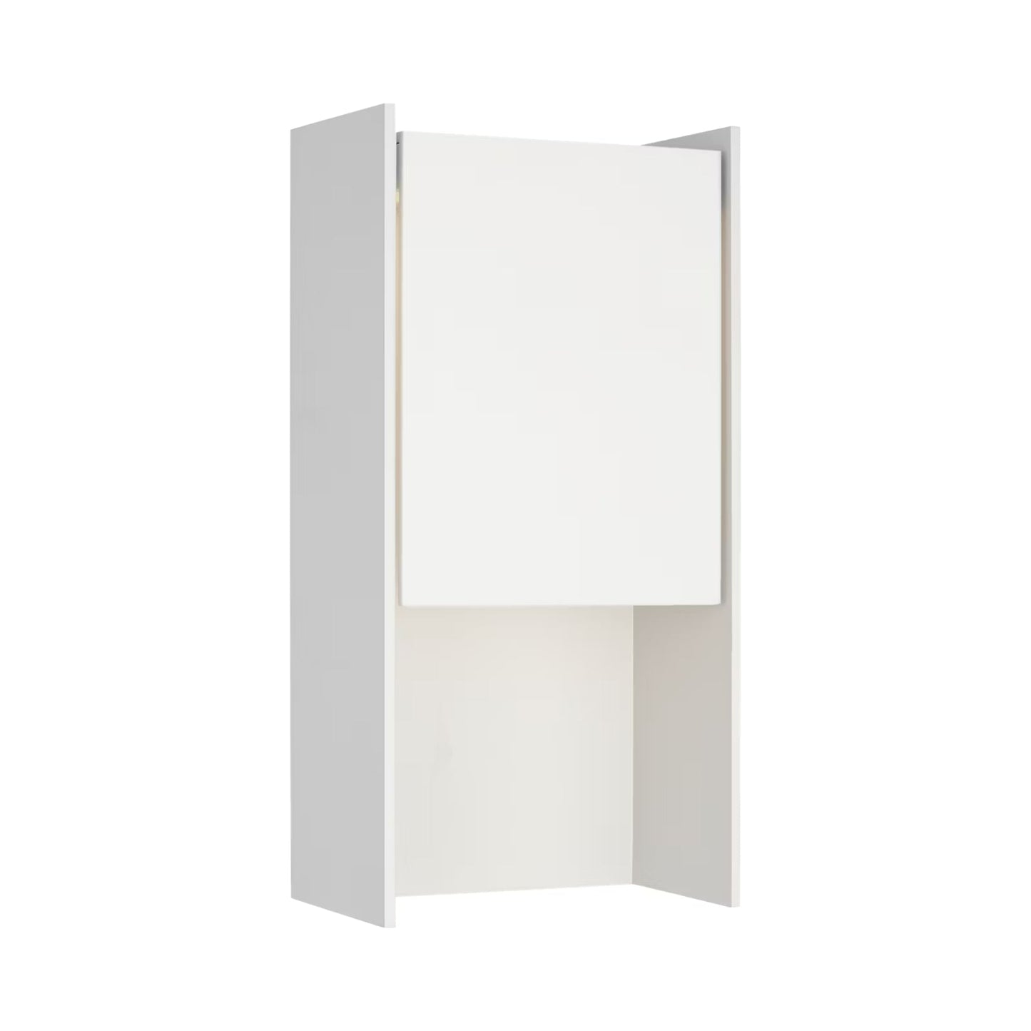 Align Outdoor LED Wall Light in Plaster White (15.5-Inch).