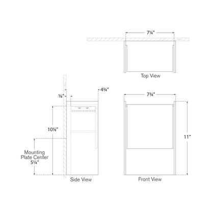 Align Outdoor LED Wall Light - line drawing.