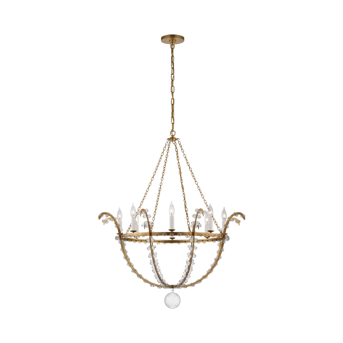 Alonzo Chandelier in Gild.