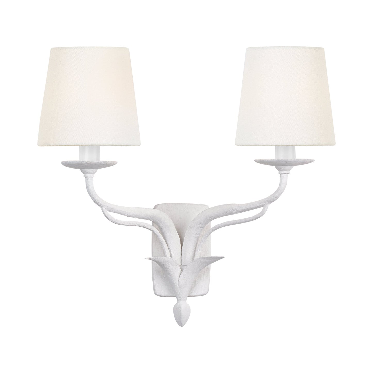 Amalfi Wall Light in Plaster White (2-Light).