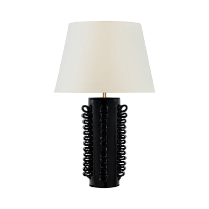Amandine Table Lamp in Raven Black.