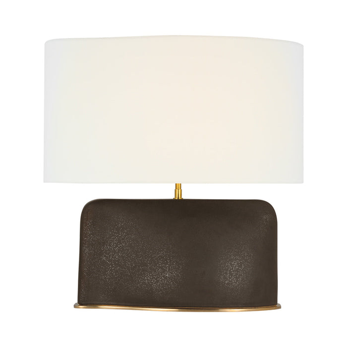 Amantani Table Lamp in Stained Black Metallic (Extra Large).