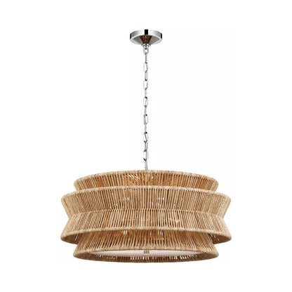 Antigua Chandelier in Polished Nickel (Medium).