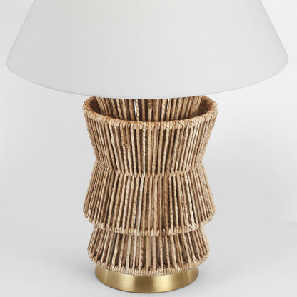 Antigua Layered Table Lamp in Detail.
