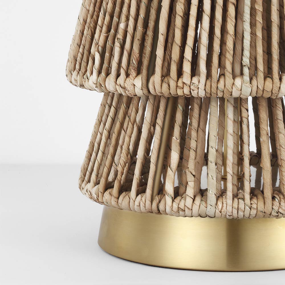 Antigua Layered Table Lamp in Detail.