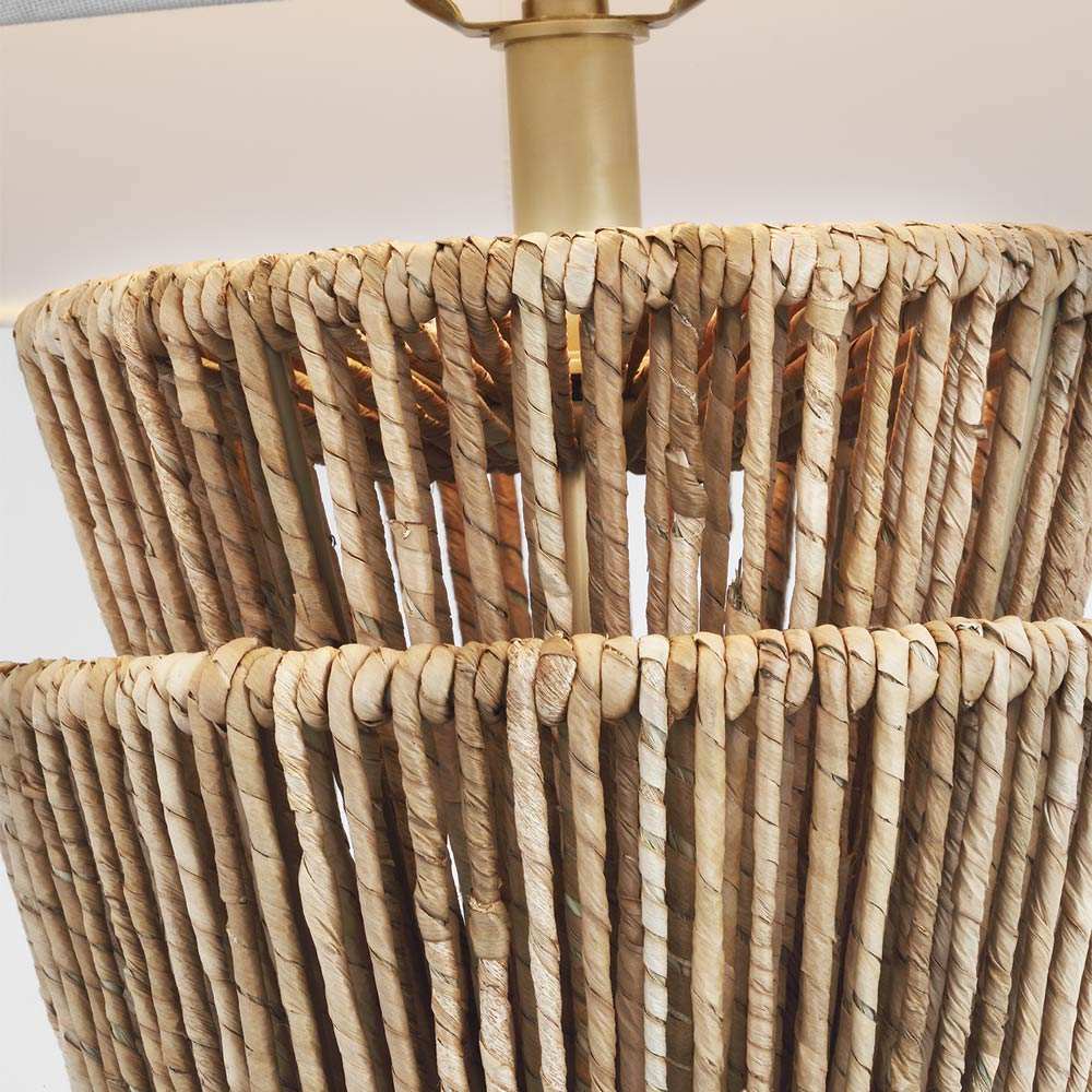 Antigua Layered Table Lamp in Detail.
