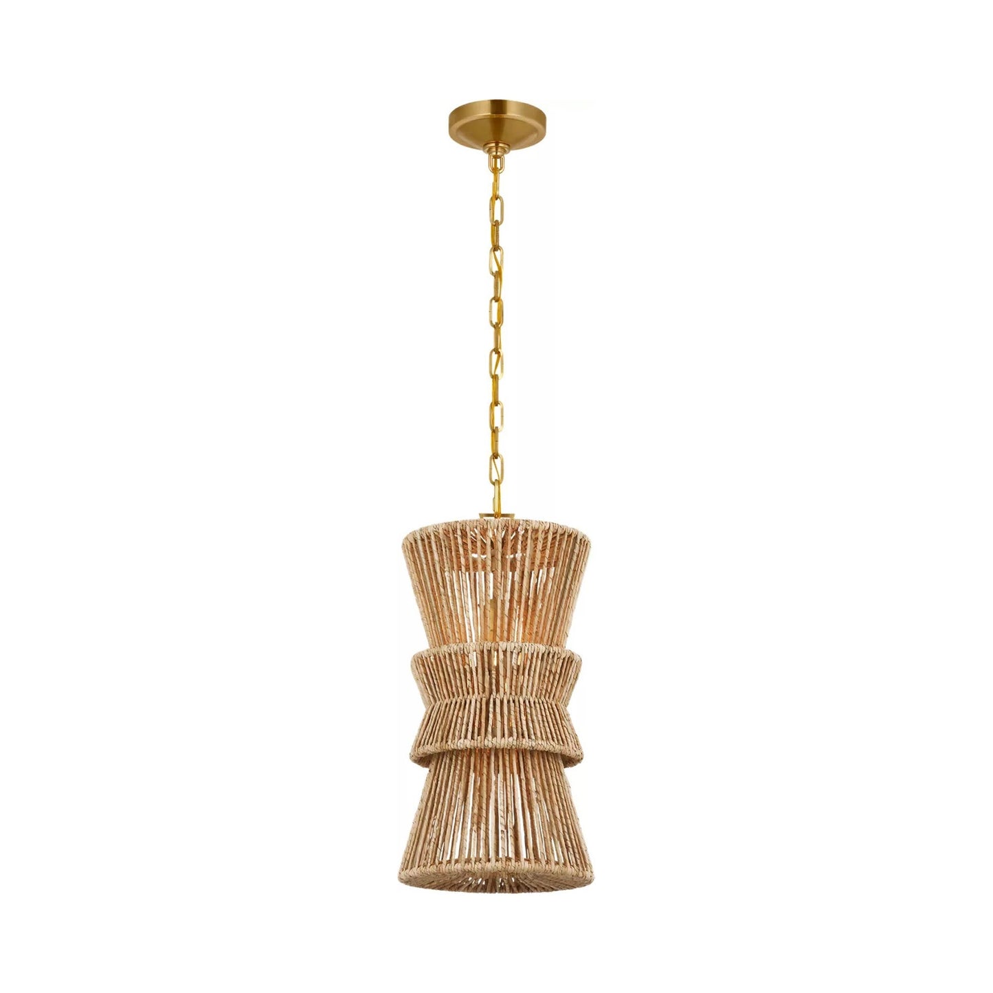 Antigua Pendant Light in Antique-Burnished Brass (Medium).