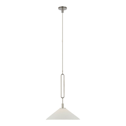 Argo Pendant Light in Polished Nickel (19-Inch).