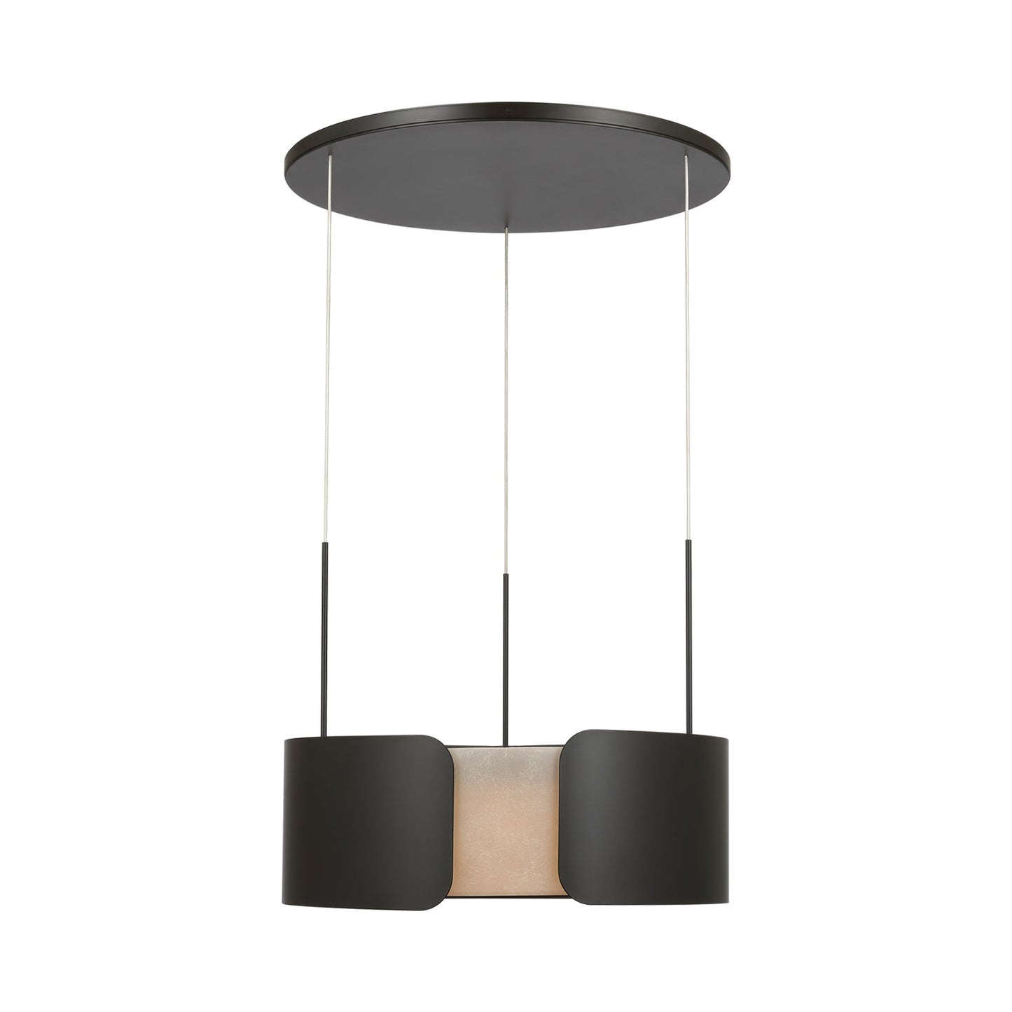 Armise LED Chandelier in Matte Carbon.