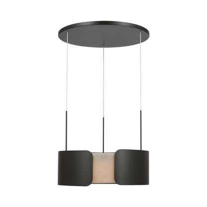 Armise LED Chandelier in Matte Carbon.