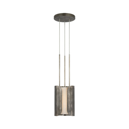 Armise LED Pendant Light in Mottled Pewter (Small).