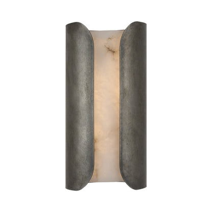 Armise LED Wall Light in Mottled Pewter (14-Inch).