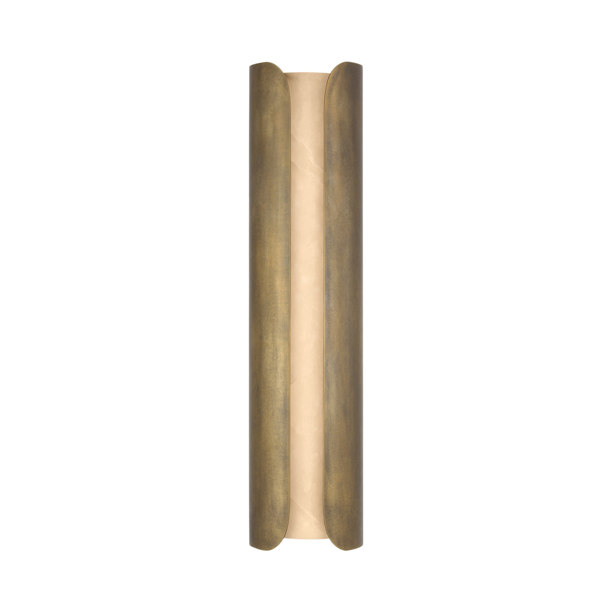 Armise LED Wall Light in Mottled Brass (29-Inch).