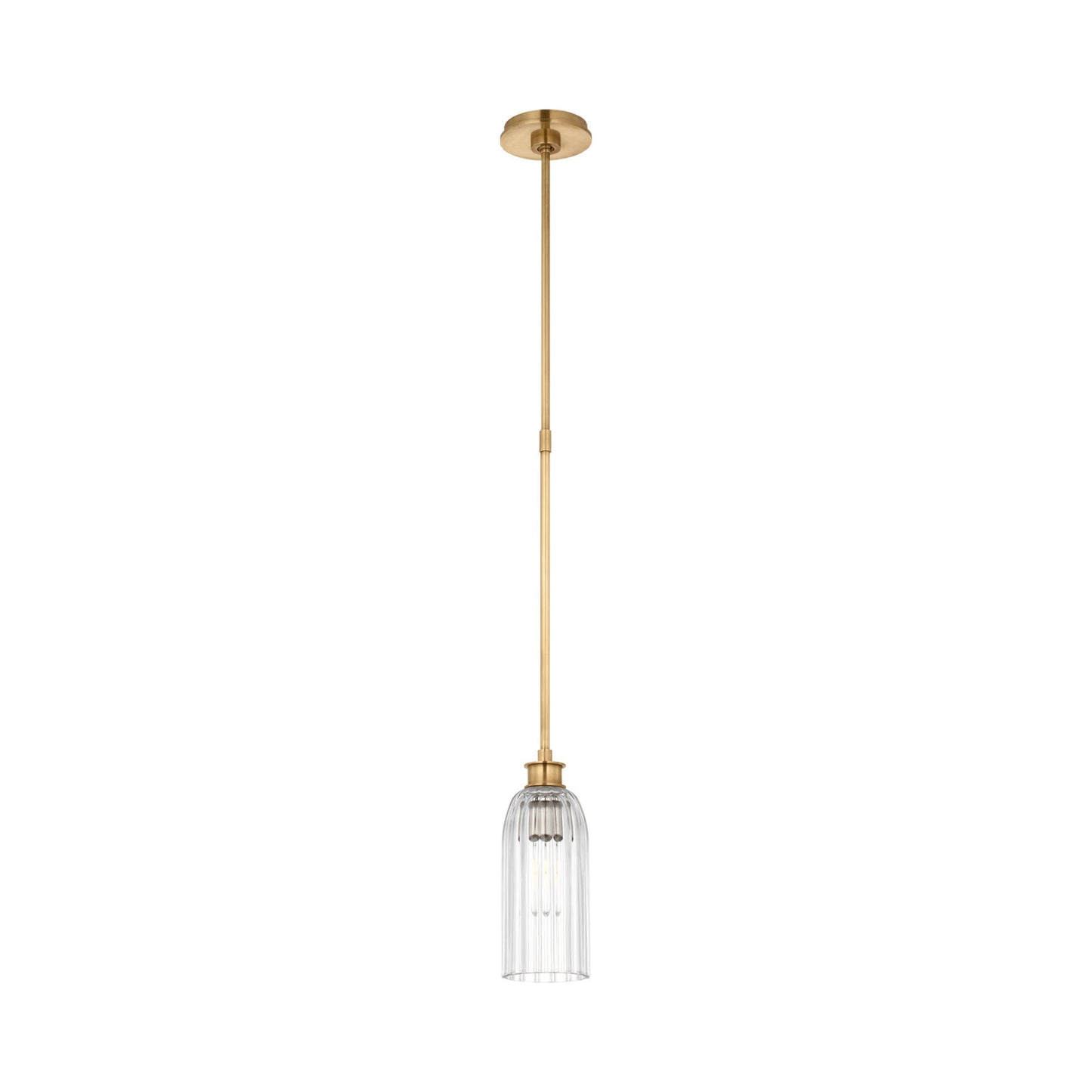 Asalea Pendant Light in Hand-Rubbed Antique Brass.