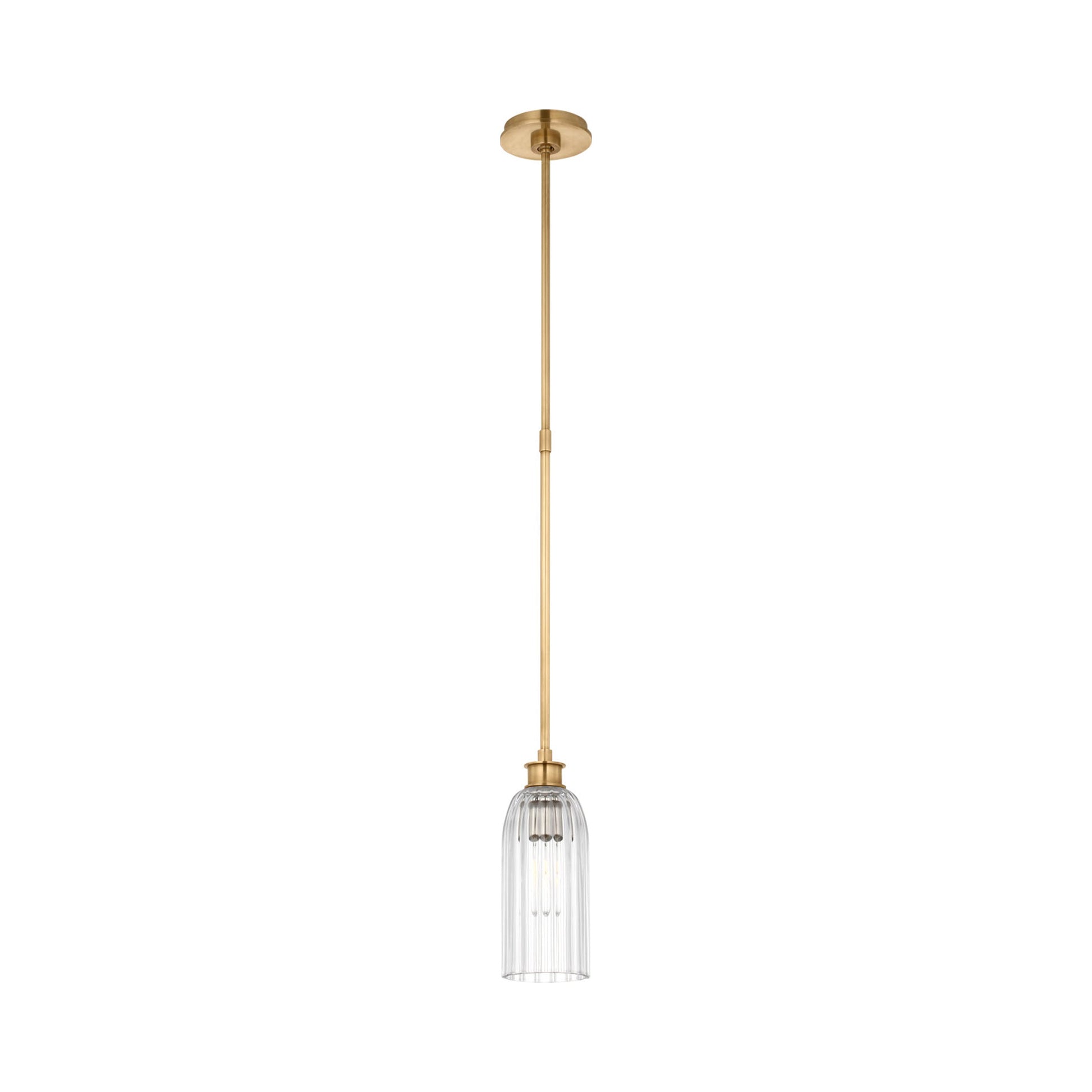 Asalea Pendant Light in Hand-Rubbed Antique Brass.