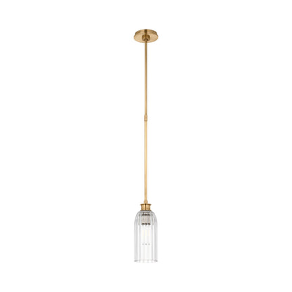 Asalea Pendant Light in Hand-Rubbed Antique Brass.
