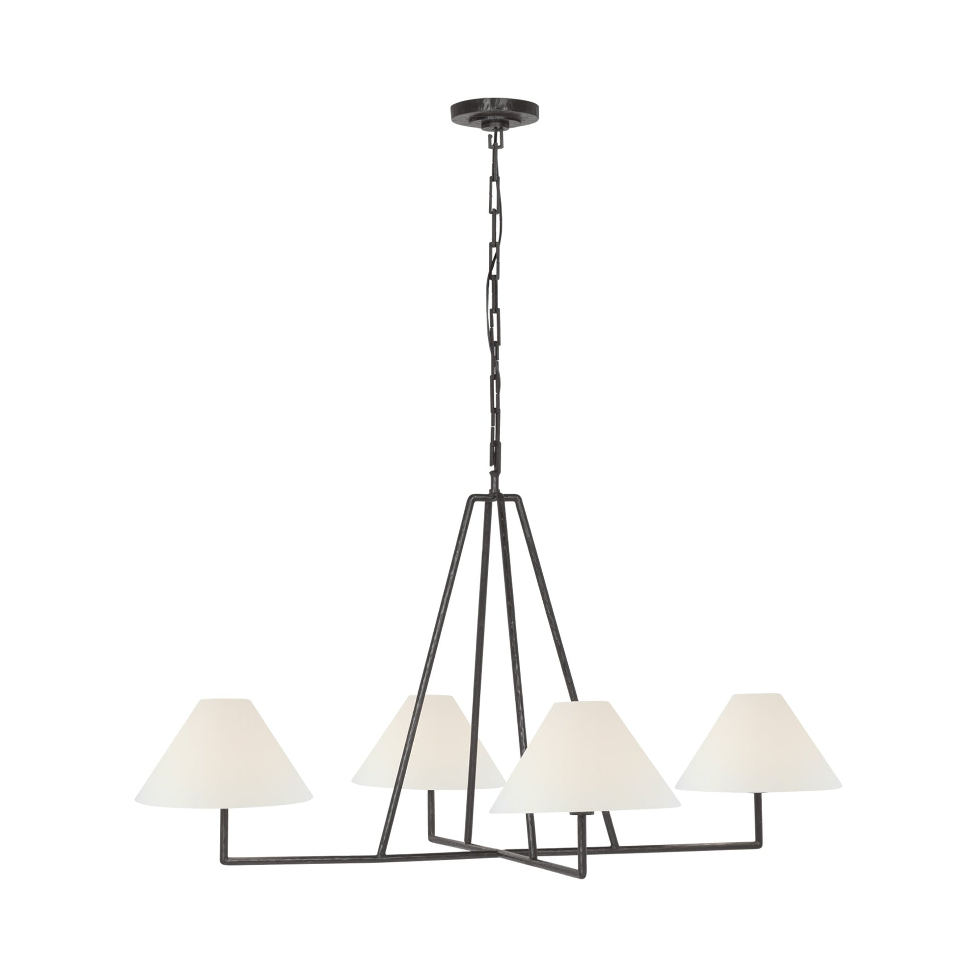 Ashton Chandelier in Aged Iron (4-Light).