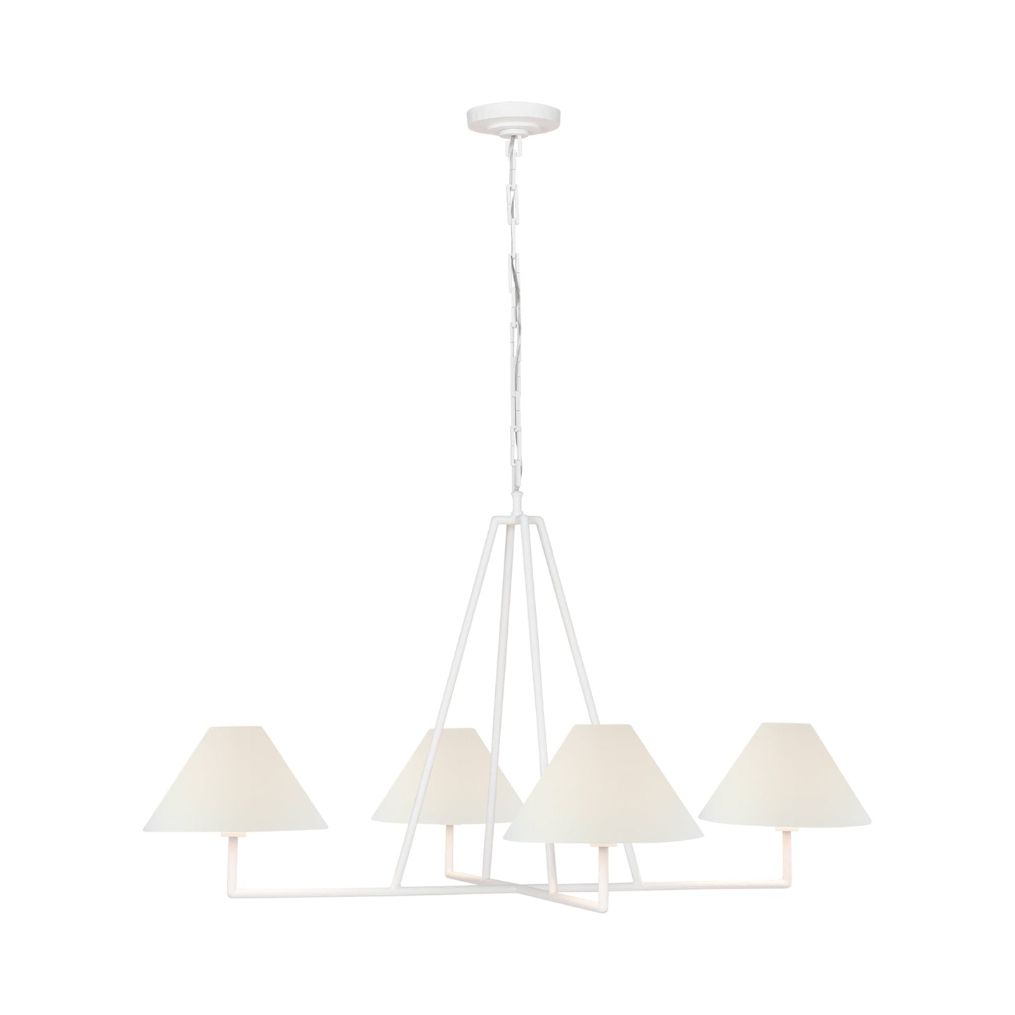 Ashton Chandelier in Plaster White (4-Light).