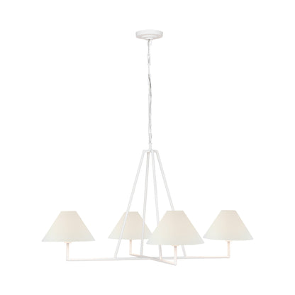 Ashton Chandelier in Plaster White (4-Light).