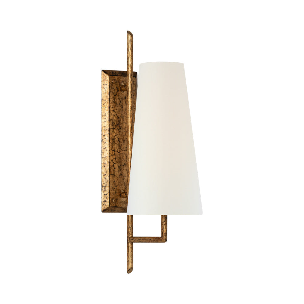 Ashton Wall Light in Gilded Iron.