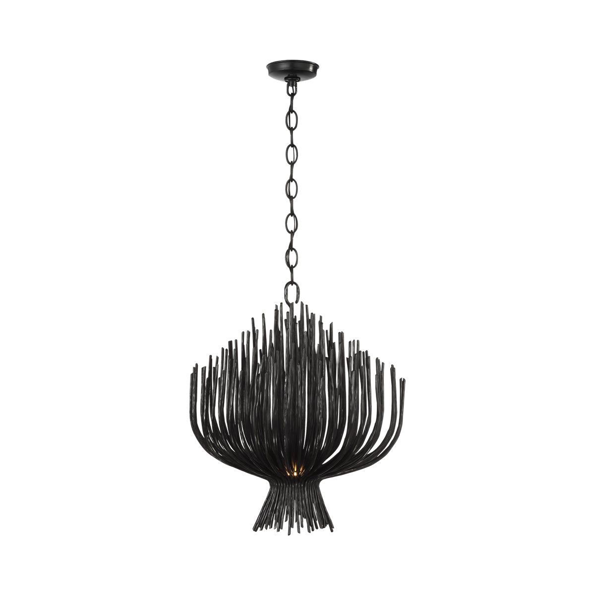 Astra LED Chandelier in Aged Iron (23.75-Inch).