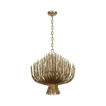 Astra LED Chandelier in Gilded Iron (23.75-Inch).