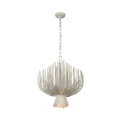 Astra LED Chandelier in Waxed Plaster (23.75-Inch).