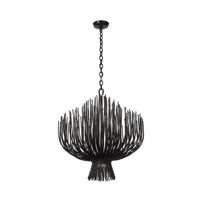 Astra LED Chandelier in Aged Iron (31.75-Inch).