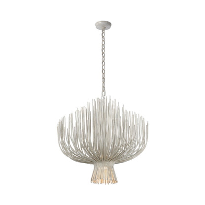 Astra LED Chandelier in Waxed Plaster (31.75-Inch).