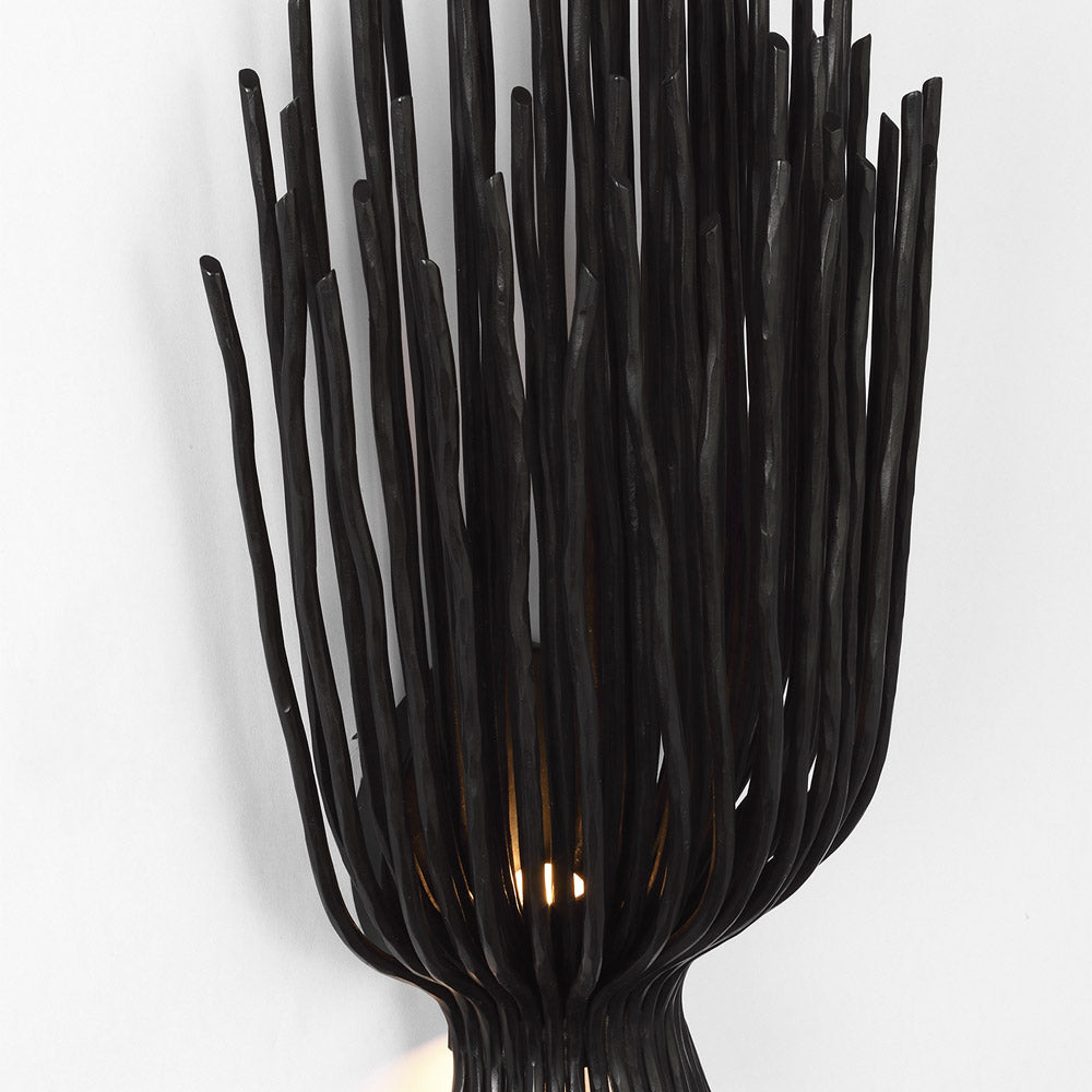 Astra Sculpted LED Wall Light in Detail.