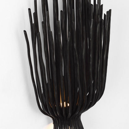 Astra Sculpted LED Wall Light in Detail.